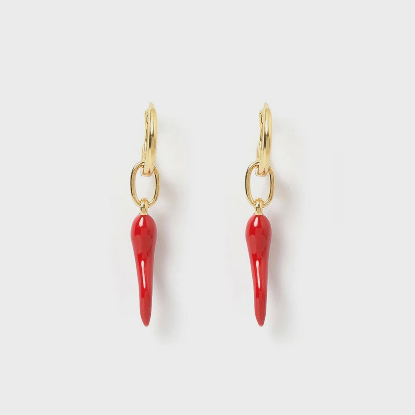 Arms Of Eve Earrings Arms Of Eve | Cornicello Red Charm Earrings