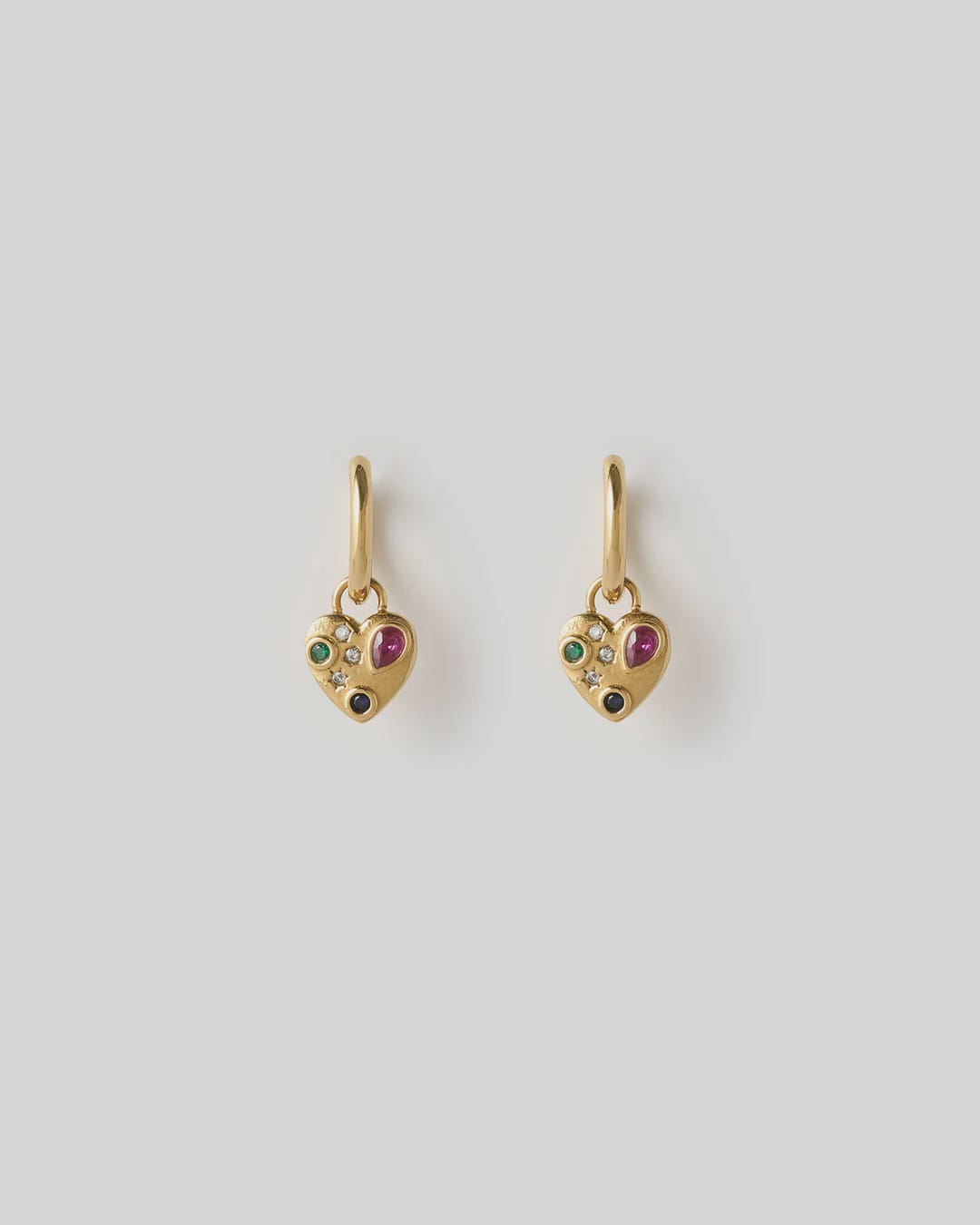 Arms Of Eve Earrings Bisou Heart Earrings - 14k Gold Plated