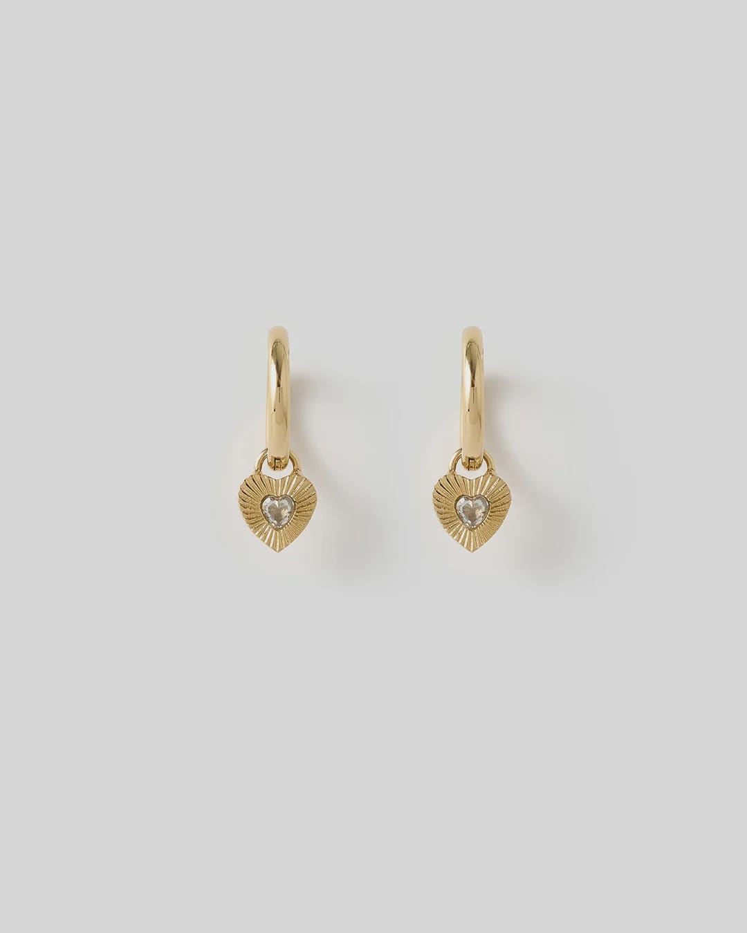 Arms Of Eve Earrings Ruby Heart Earrings - Stone