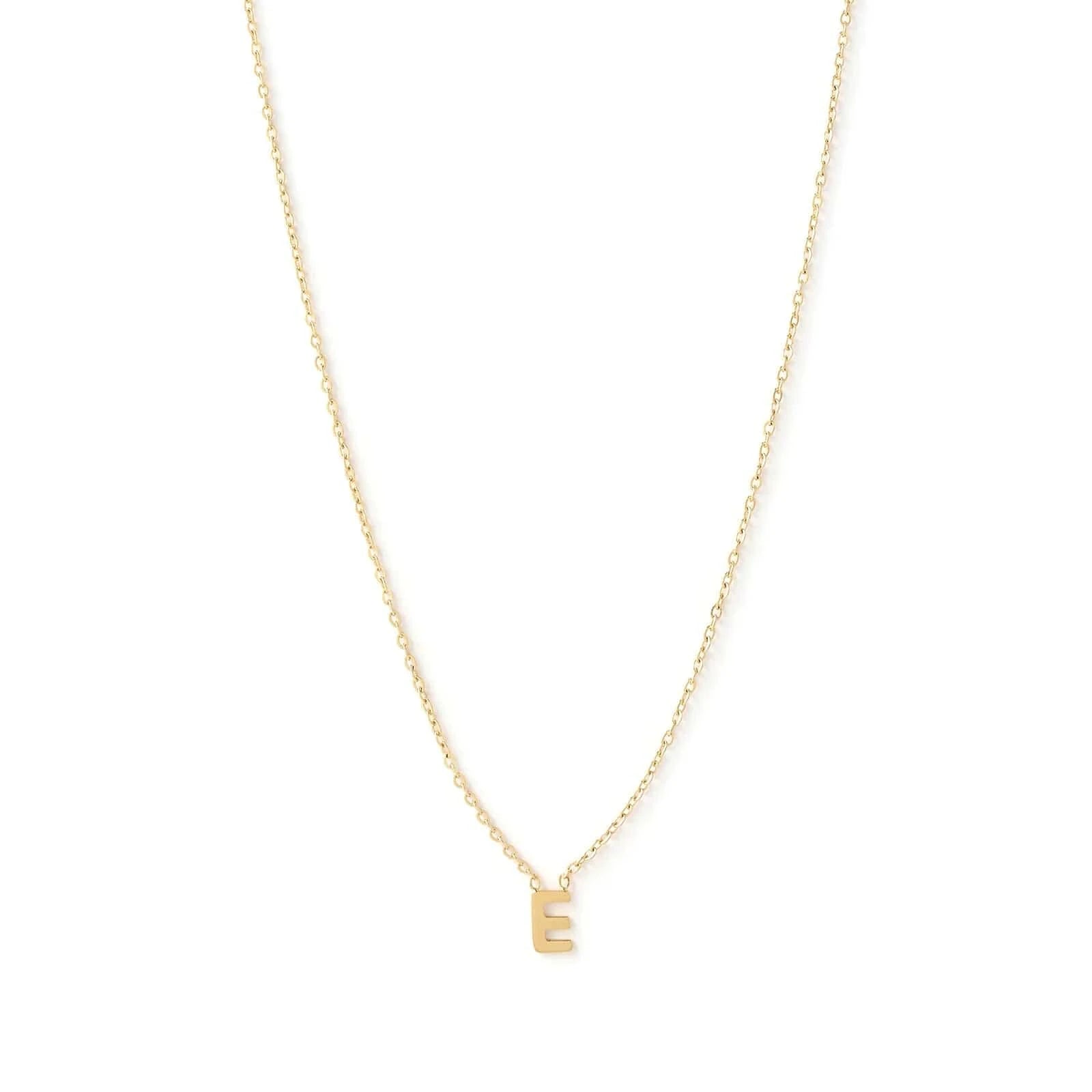 Arms Of Eve Necklaces E Arms Of Eve | Mini Initial Gold Necklace