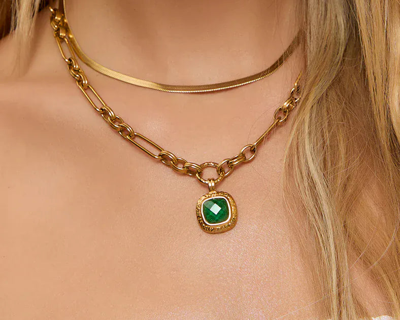Arms Of Eve Necklaces Mason Necklace - Emerald