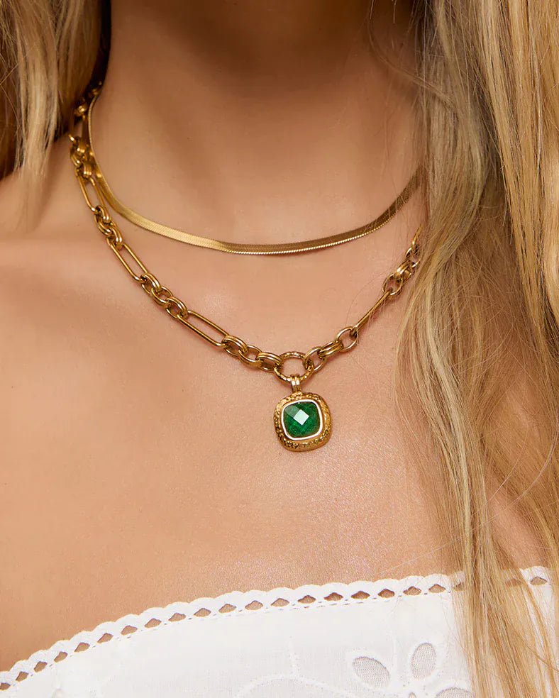 Arms Of Eve Necklaces Mason Necklace - Emerald