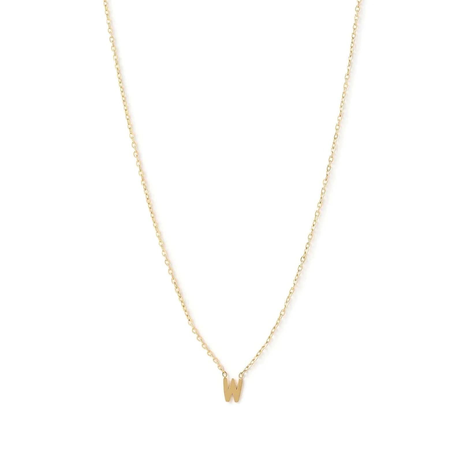 Arms Of Eve Necklaces W Arms Of Eve | Mini Initial Gold Necklace