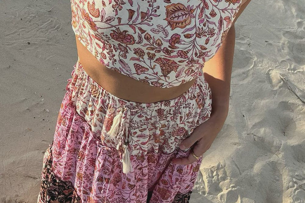 Arnhem Tops - Boho Arnhem | Sabba Halter Top - Sunset Cream
