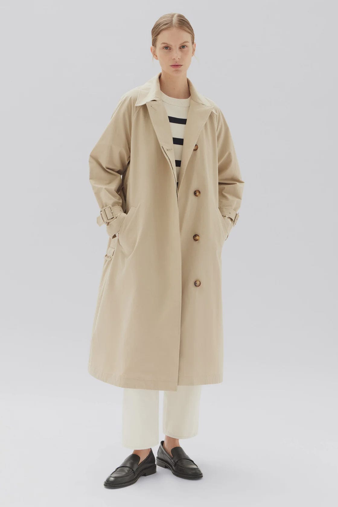 Assembly Label Coats - Trench Assembly Label | Alessandra Trench Coat - Tan