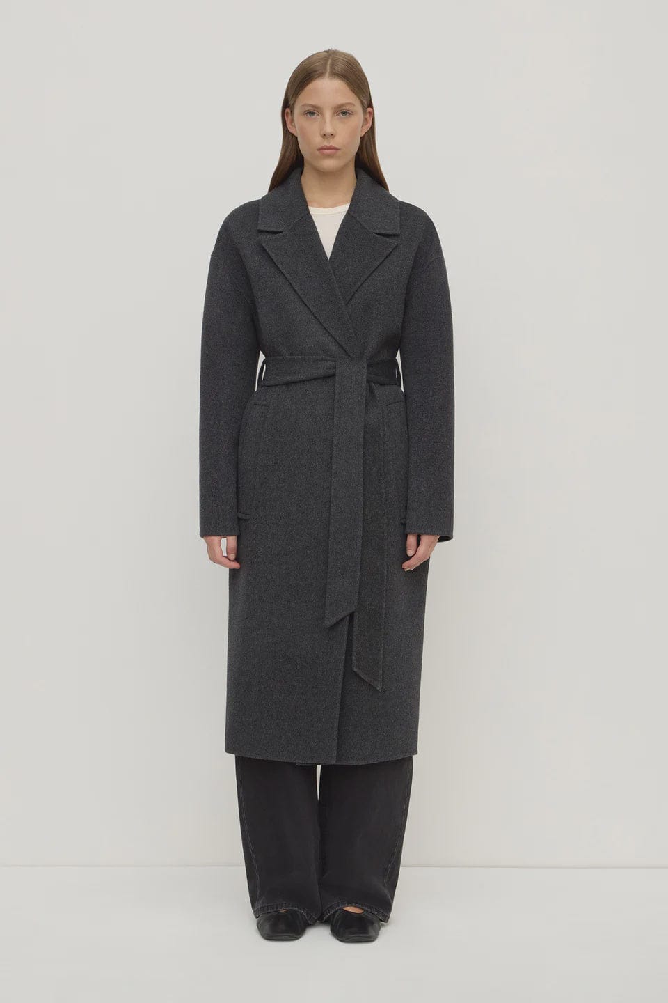 Assembly Label Coats - Wool Ivy Wool Coat - Charcoal Marle