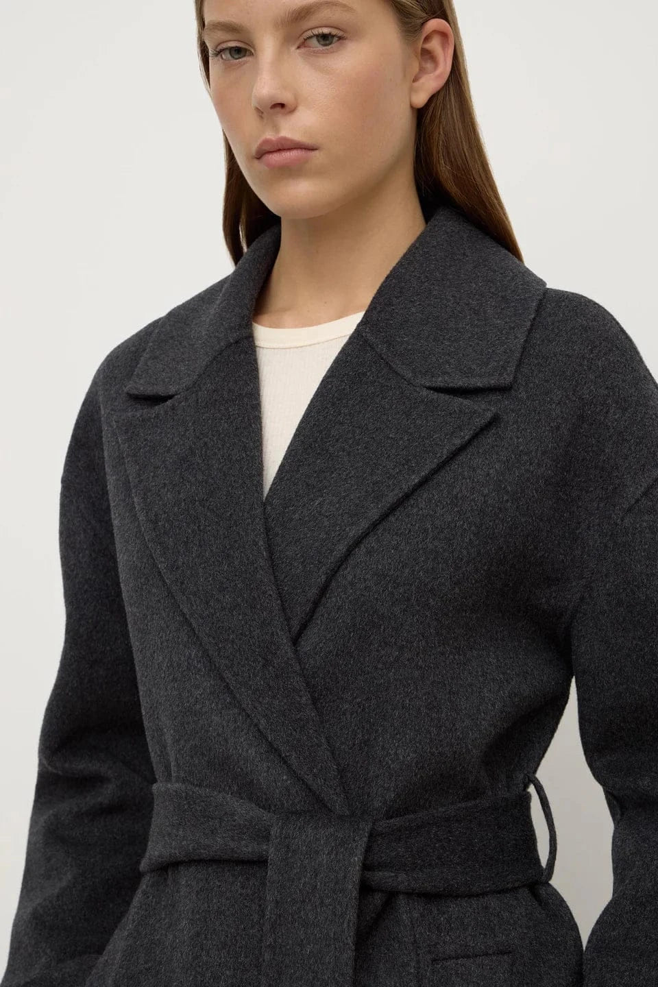 Assembly Label Coats - Wool Ivy Wool Coat - Charcoal Marle