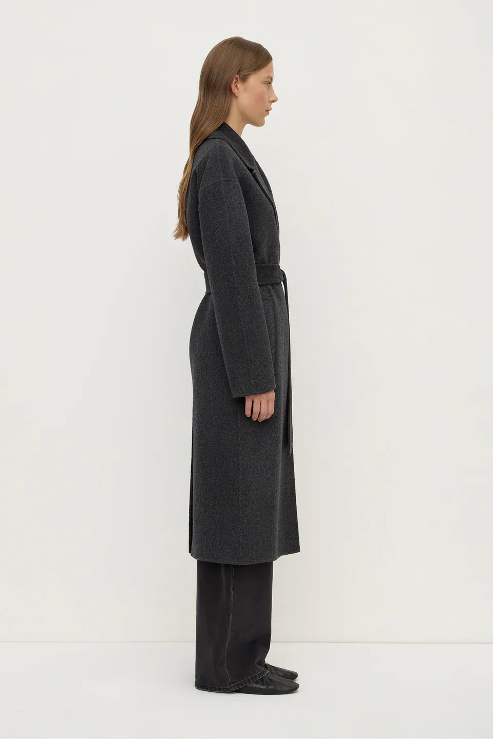 Assembly Label Coats - Wool Ivy Wool Coat - Charcoal Marle