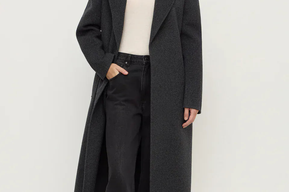 Assembly Label Coats - Wool Ivy Wool Coat - Charcoal Marle