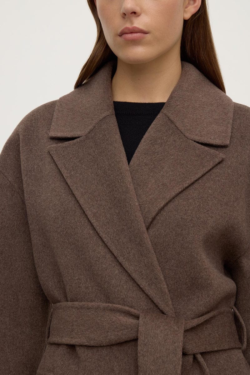 Assembly Label Coats - Wool Ivy Wool Coat - Cocoa Marle