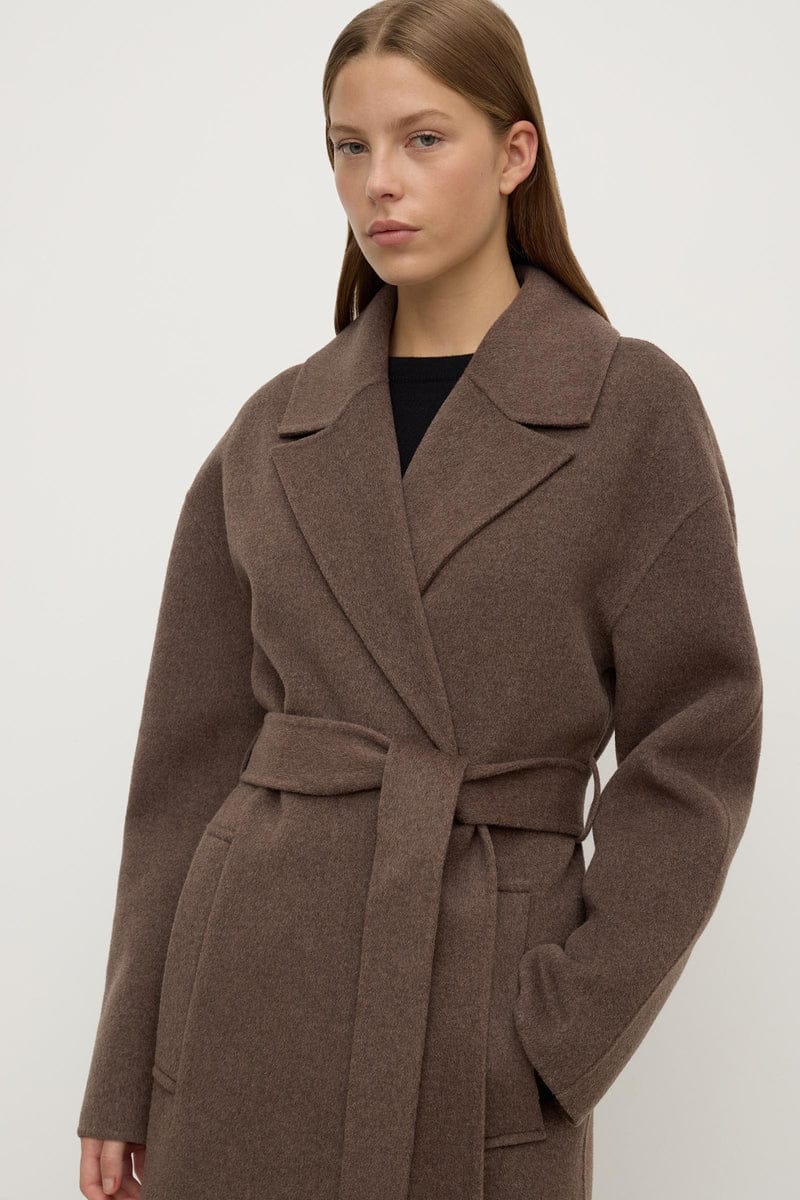 Assembly Label Coats - Wool Ivy Wool Coat - Cocoa Marle