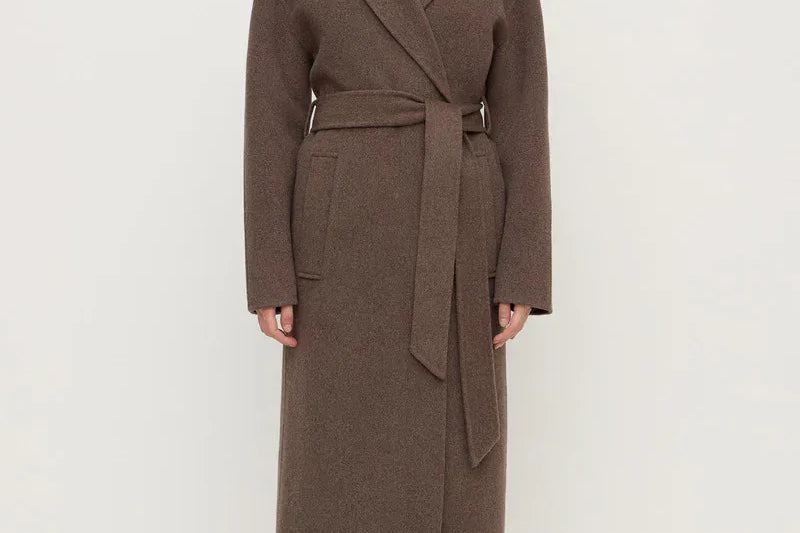 Assembly Label Coats - Wool Ivy Wool Coat - Cocoa Marle