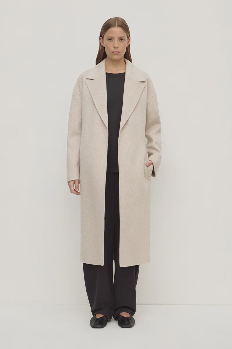 Assembly Label Jackets Ivy Wool Coat - Oat Marle
