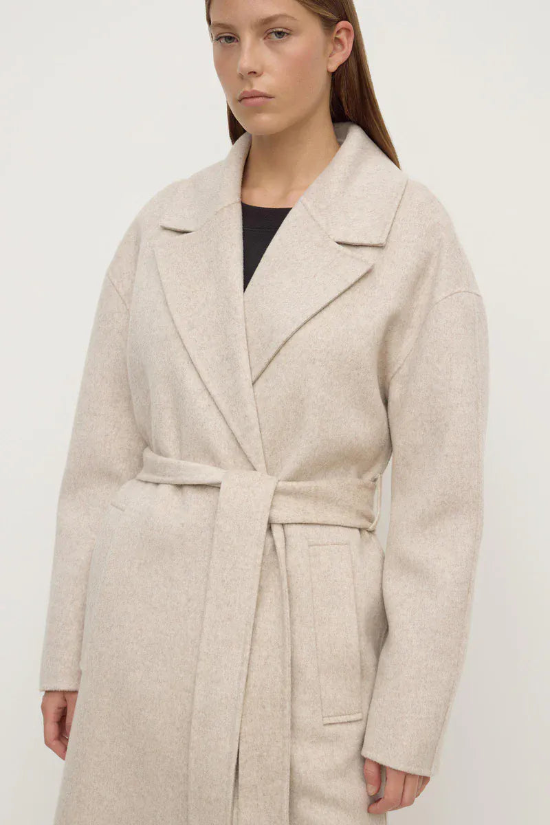 Assembly Label Jackets Ivy Wool Coat - Oat Marle