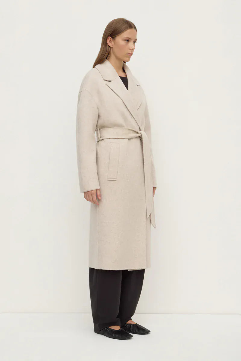Assembly Label Jackets Ivy Wool Coat - Oat Marle