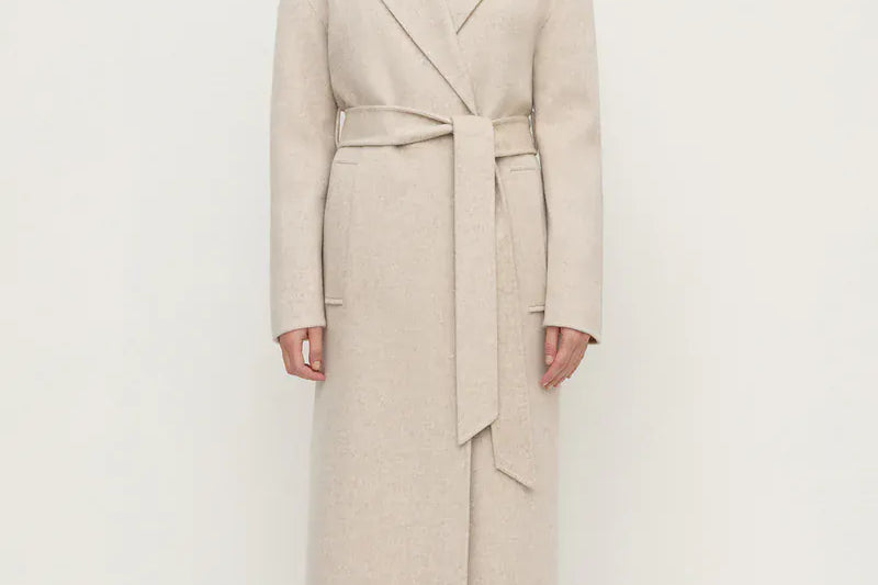 Assembly Label Jackets Ivy Wool Coat - Oat Marle