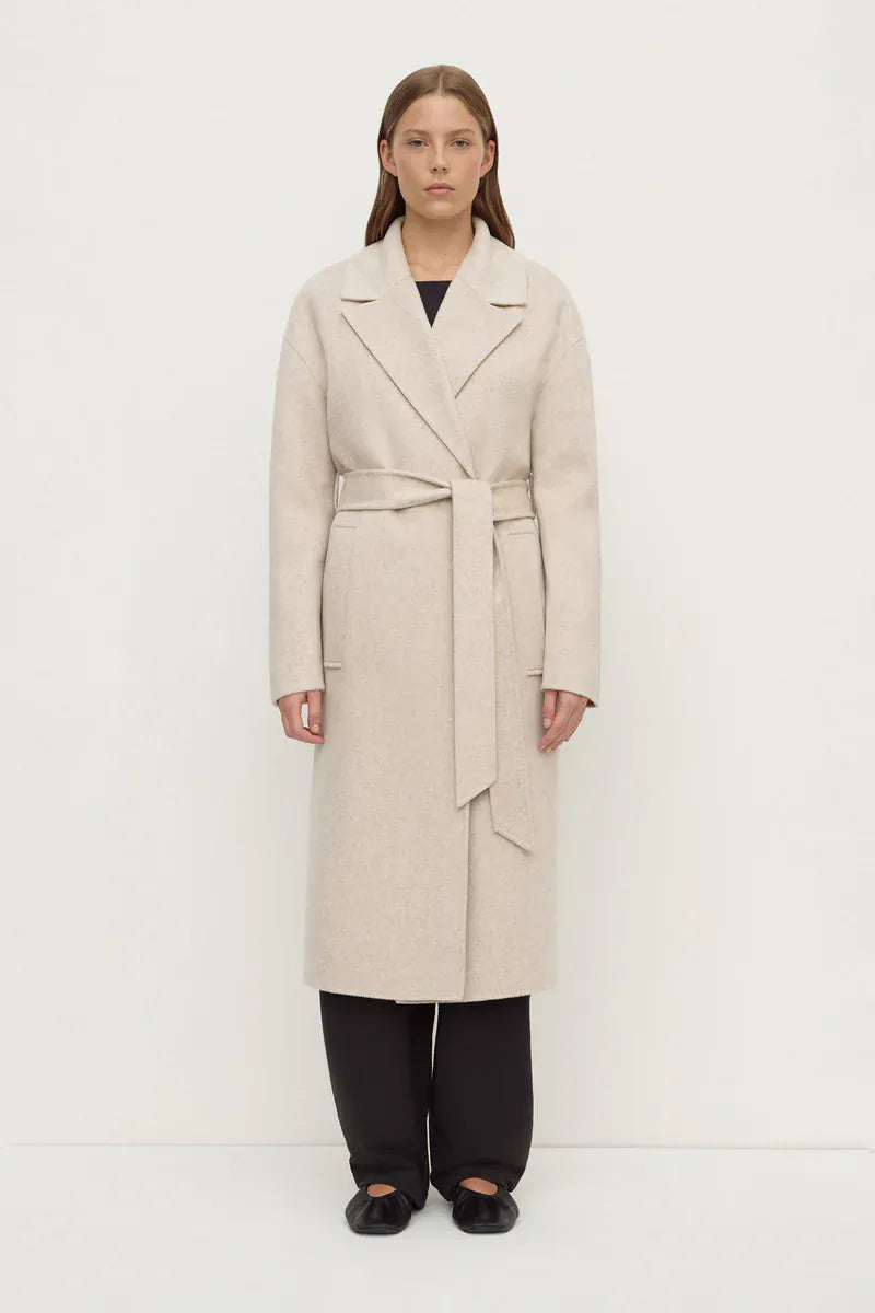 Assembly Label Jackets Ivy Wool Coat - Oat Marle
