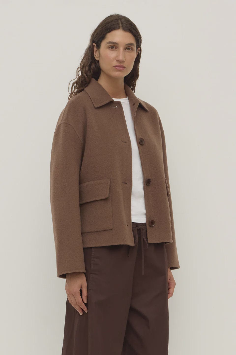 Assembly Label Jackets Mya Wool Jacket - Milk Choc