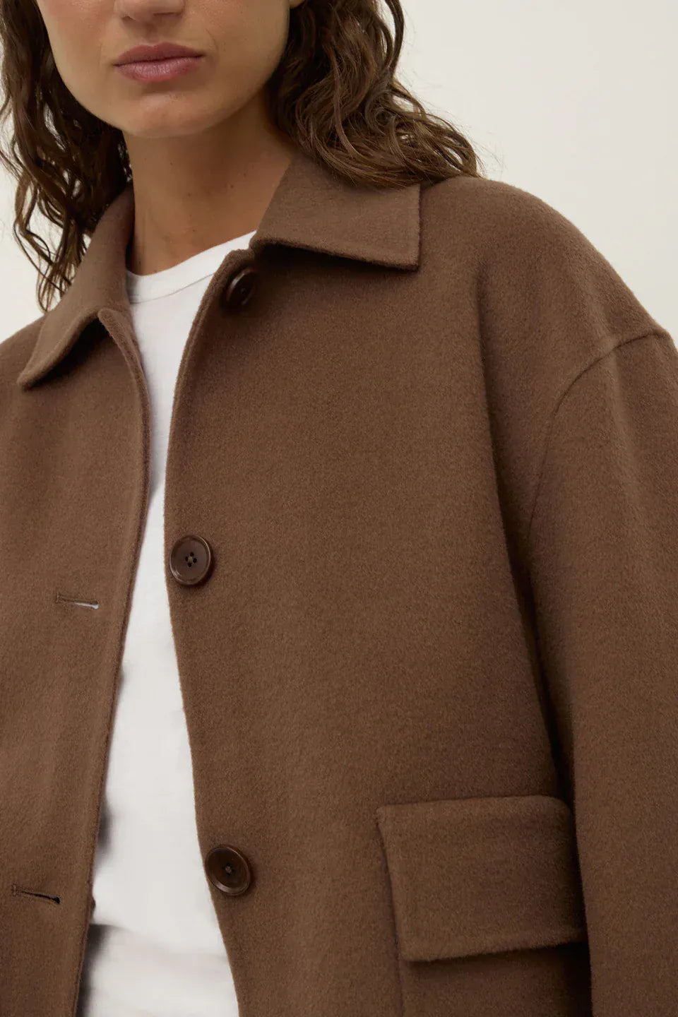 Assembly Label Jackets Mya Wool Jacket - Milk Choc