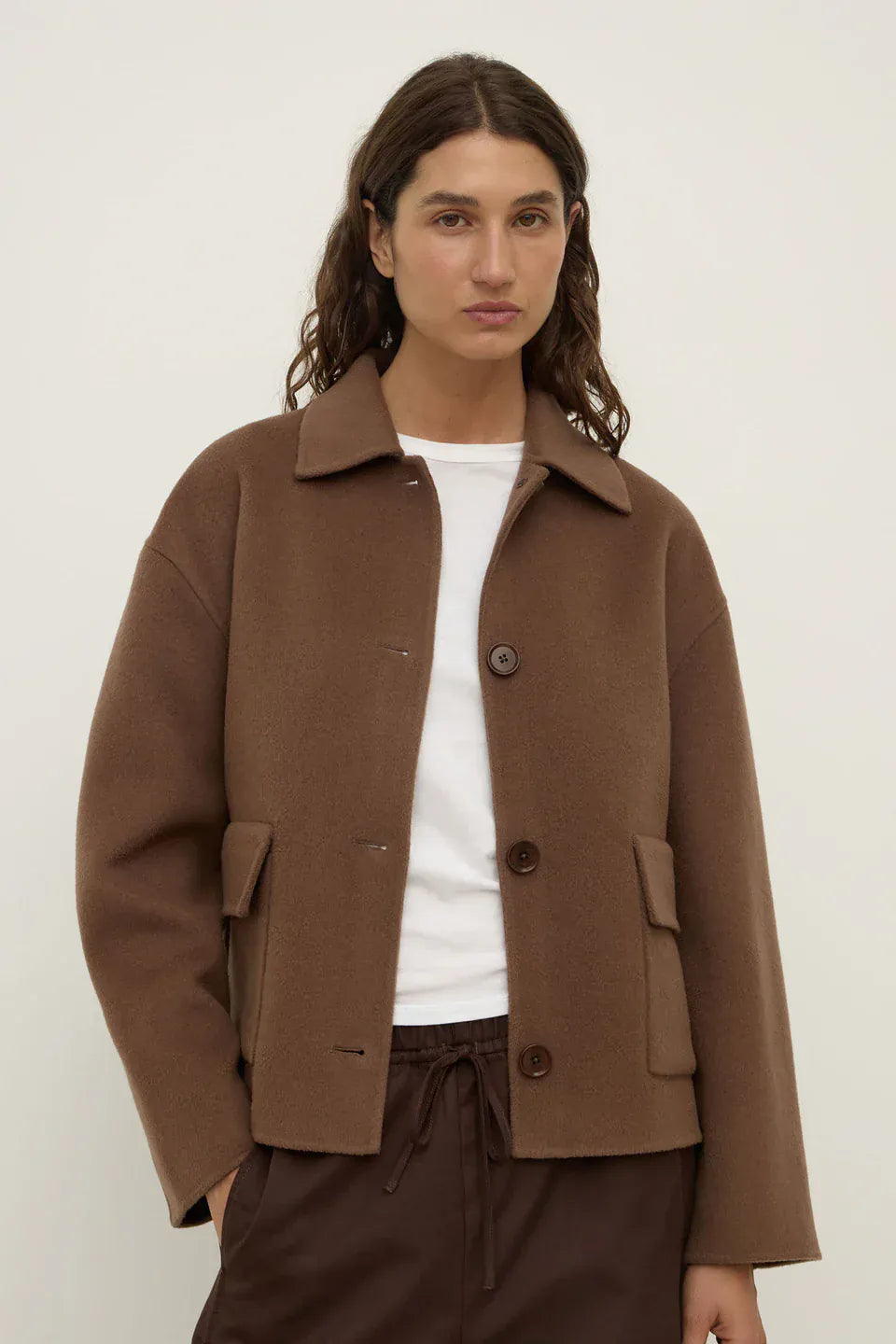 Assembly Label Jackets Mya Wool Jacket - Milk Choc