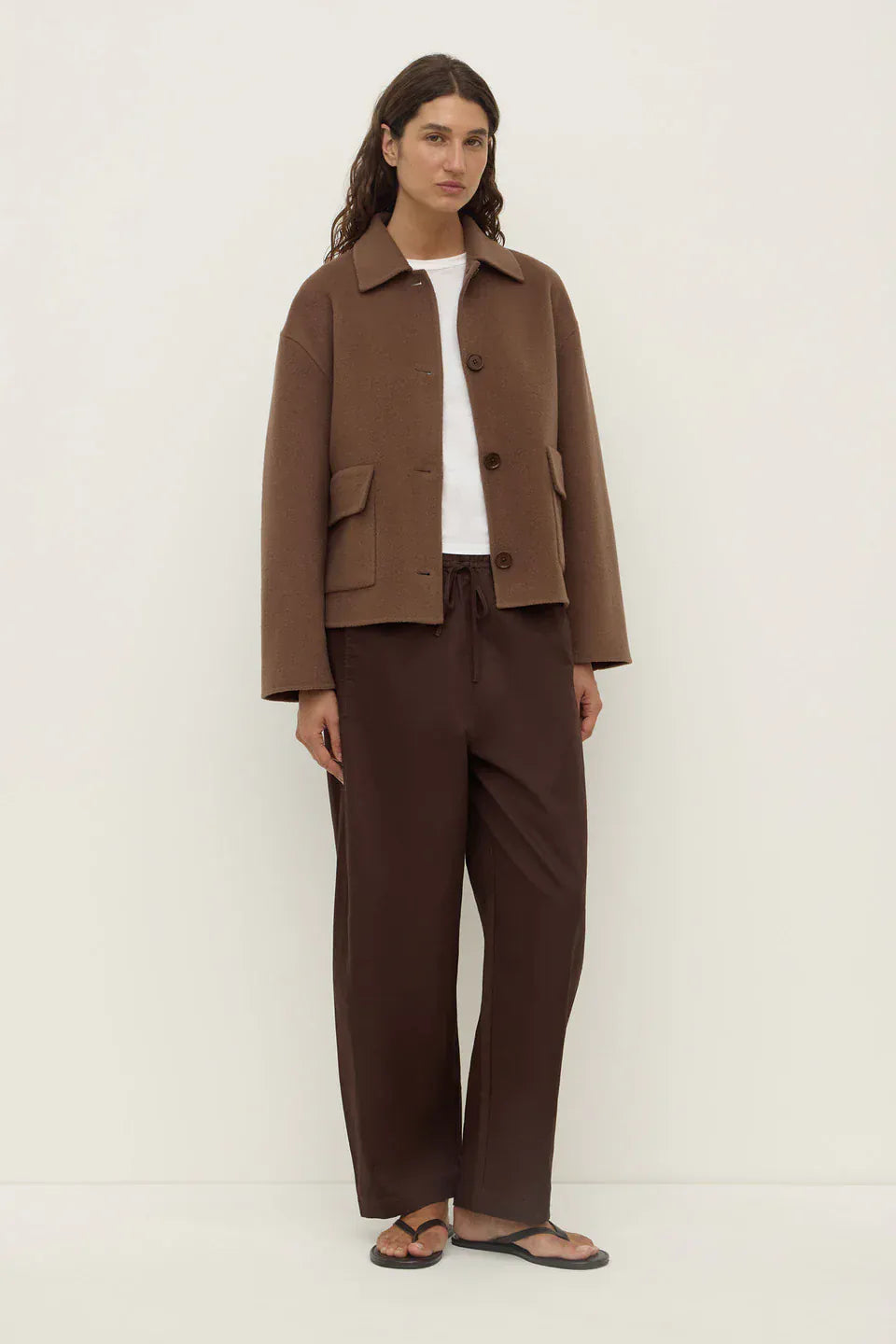 Assembly Label Jackets Mya Wool Jacket - Milk Choc