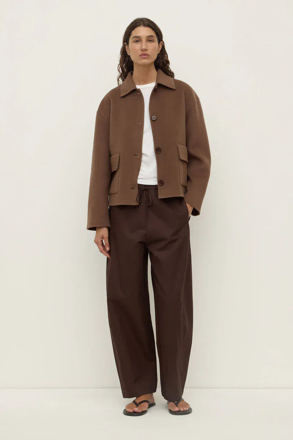 Assembly Label Jackets Mya Wool Jacket - Milk Choc