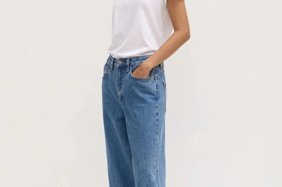 Assembly Label Jeans Assembly Label | Womens Boyfriend Jeans - Dark Stone