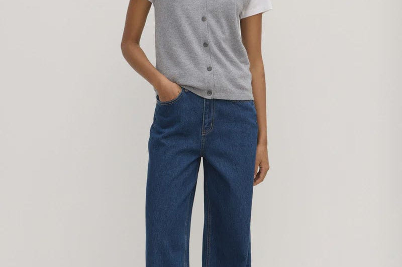 Assembly Label Knits Assembly Label | Lara Cashmere Knit Tank - Grey Marle