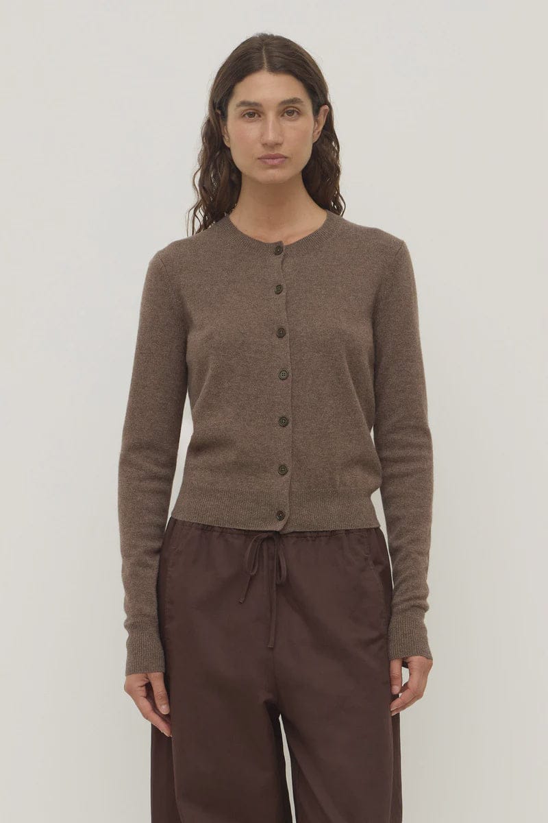 Assembly Label Knits Benny Knit Cardigan - Cocoa Marle