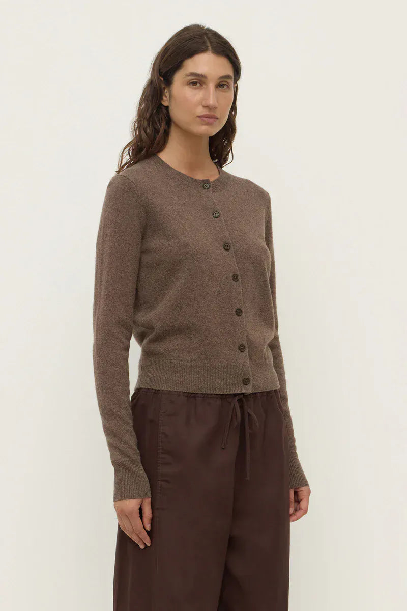 Assembly Label Knits Benny Knit Cardigan - Cocoa Marle
