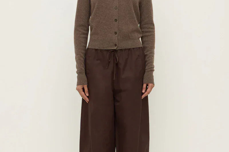 Assembly Label Knits Benny Knit Cardigan - Cocoa Marle