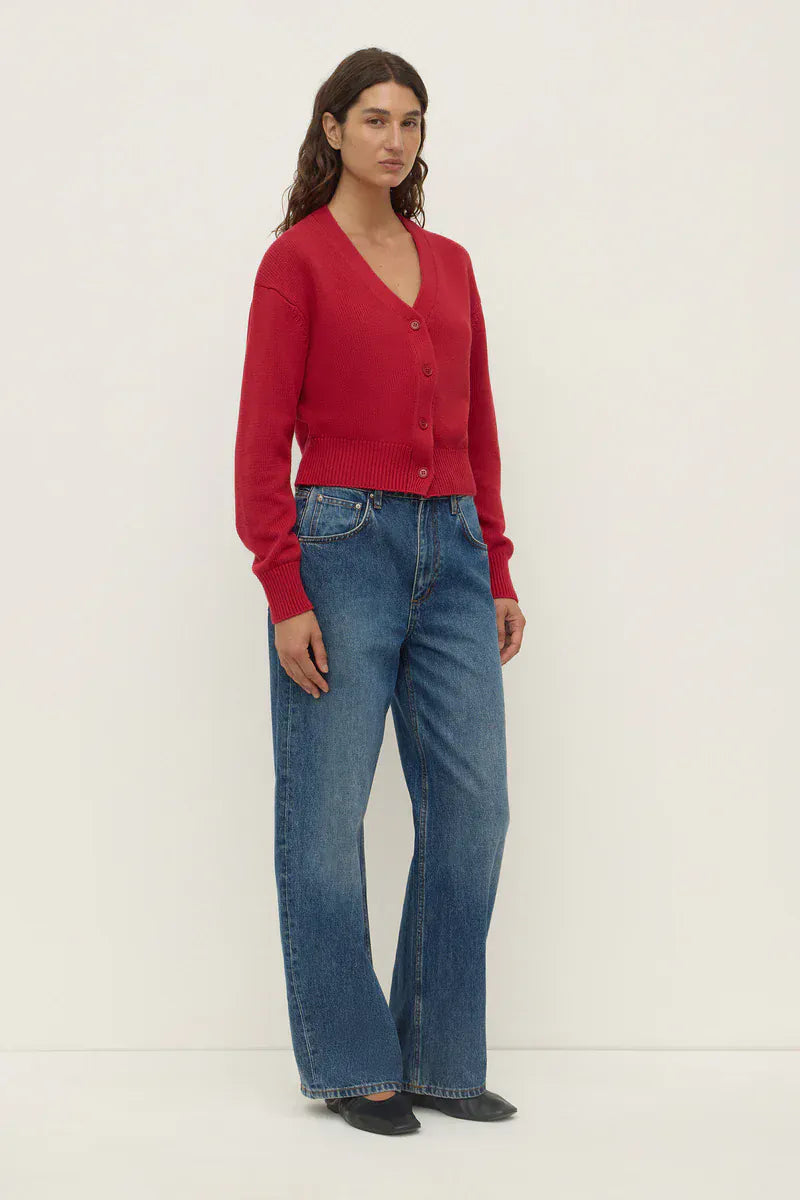 Assembly Label Knits Meri Knit Cardigan - Mulberry