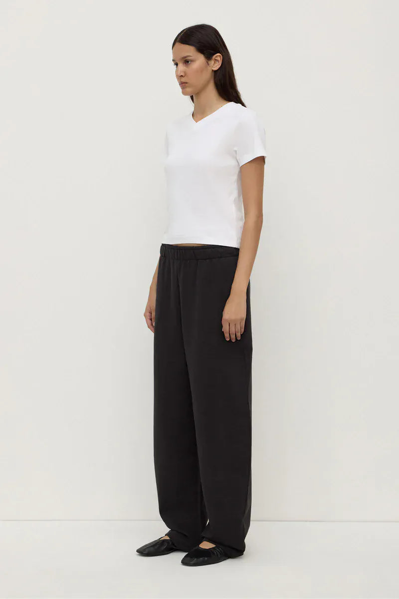 Assembly Label Pants - Casual Brushed Cotton Lounge Pant - Washed Black
