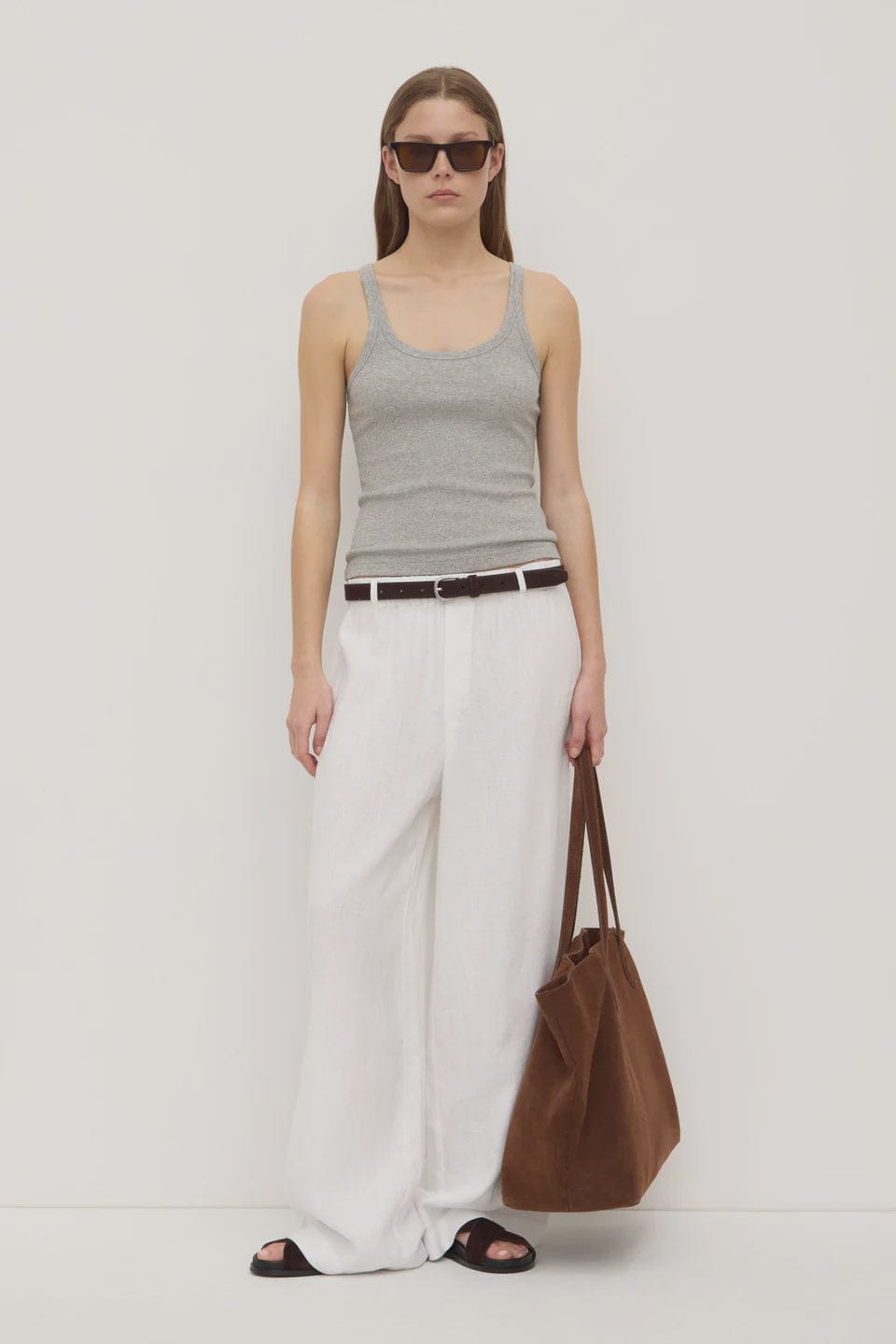 Assembly Label Pants - Casual Everyday Linen Pant - White