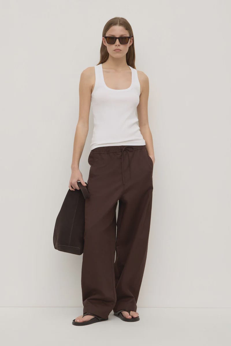 Assembly Label Pants Loxley Cotton Blend Pant - Ganache
