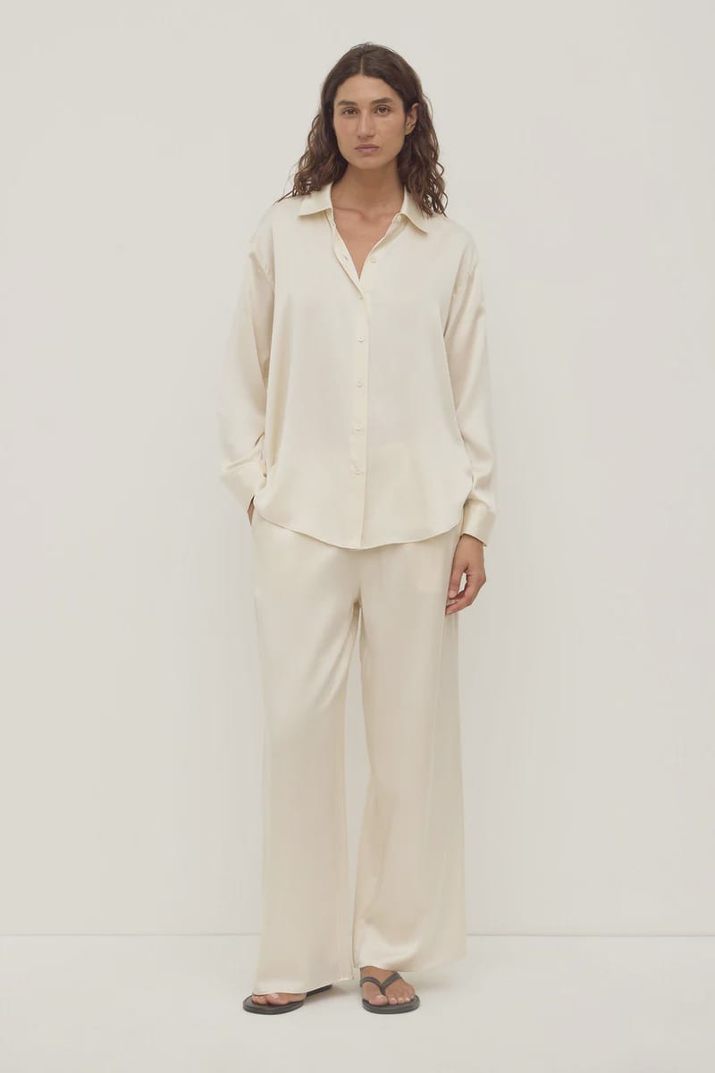 Assembly Label Pants Pippa Silk Pant - Cream
