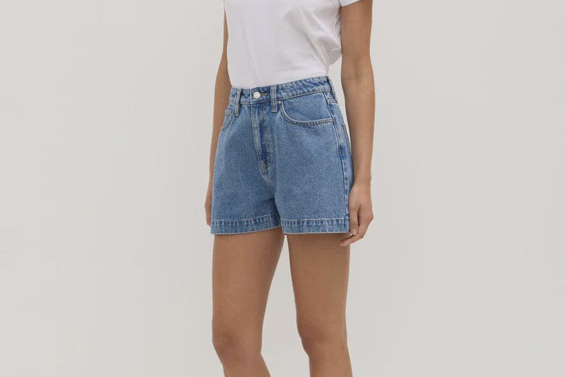 Assembly Label Shorts Boxy Denim Short - Dark Stone