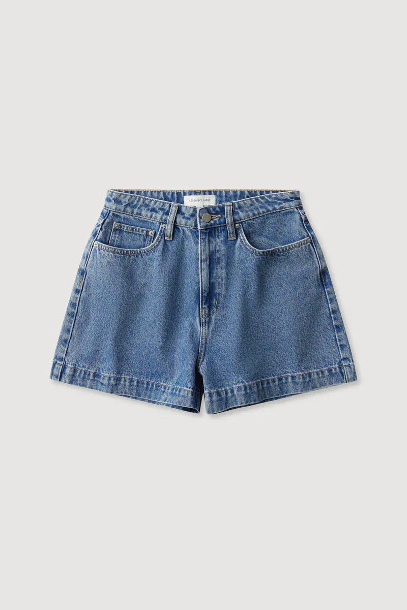Assembly Label Shorts Boxy Denim Short - Dark Stone