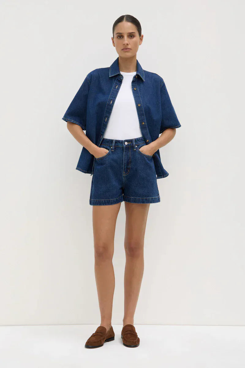 Assembly Label Shorts Boxy Denim Short - Heritage Blue