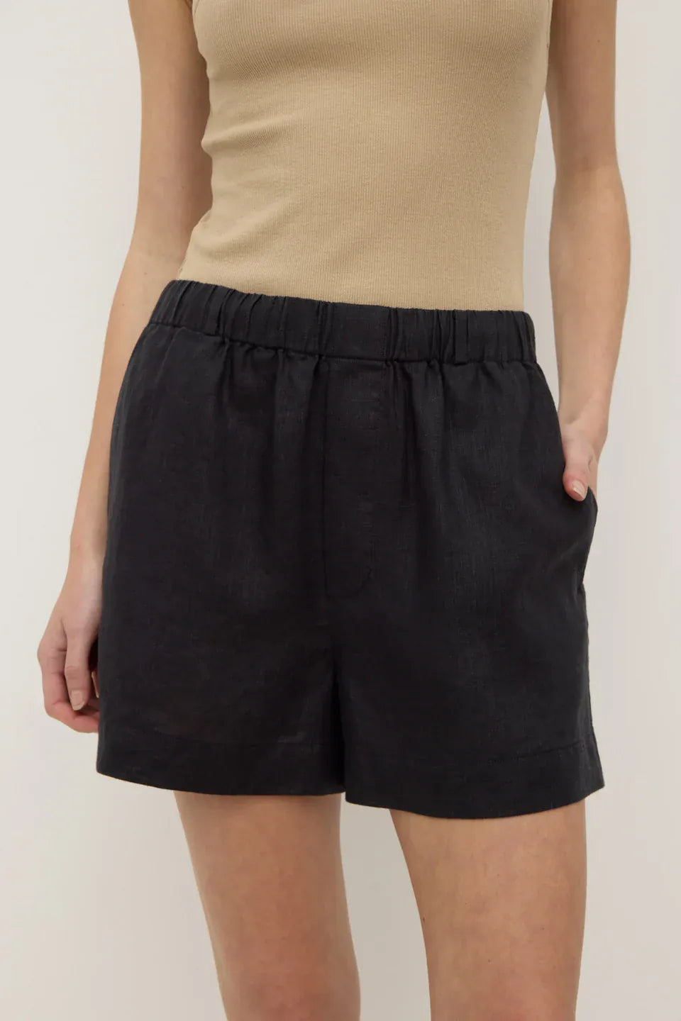 Assembly Label Shorts Everyday Linen Short - Black