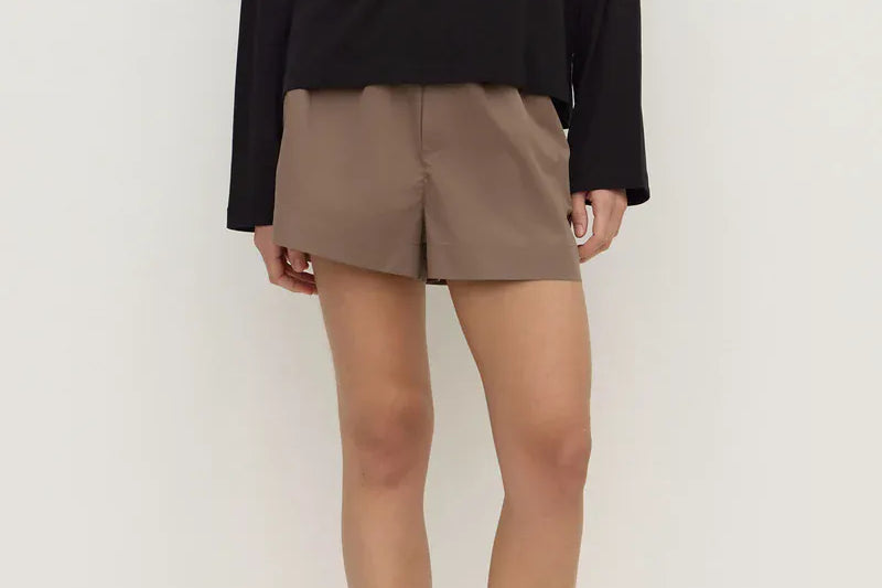 Assembly Label Shorts Micha Poplin Short - Dark Sand