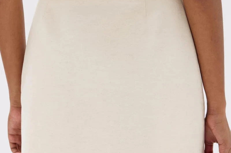Assembly Label Skirts - Casual Assembly Label | Simone Cotton Blend Mini Skirt -Oat Marle