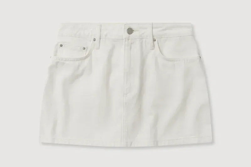 Assembly Label Skirts - Denim Callista Denim Mini Skirt - Vintage White
