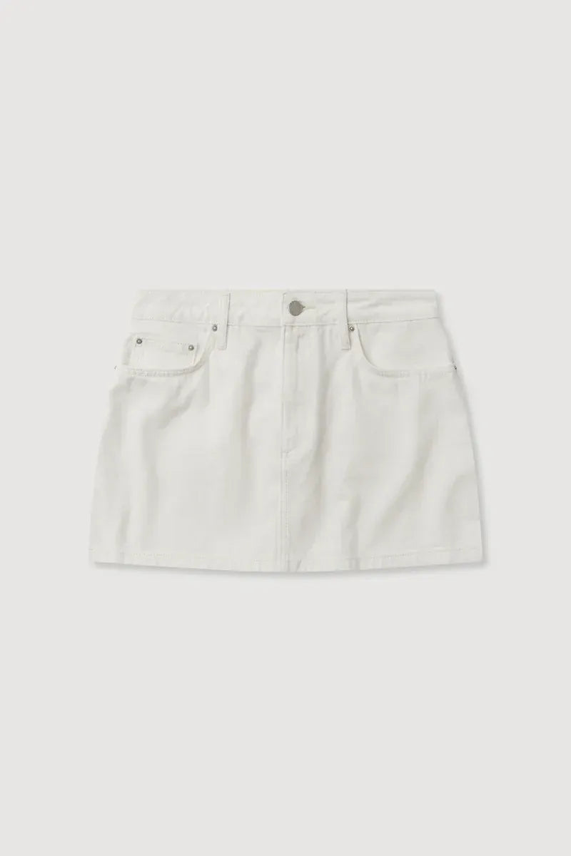 Assembly Label Skirts - Denim Callista Denim Mini Skirt - Vintage White