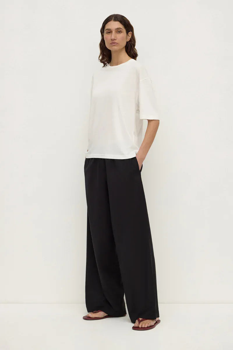 Assembly Label Tees Kira Cotton Hemp Tee - Antique White