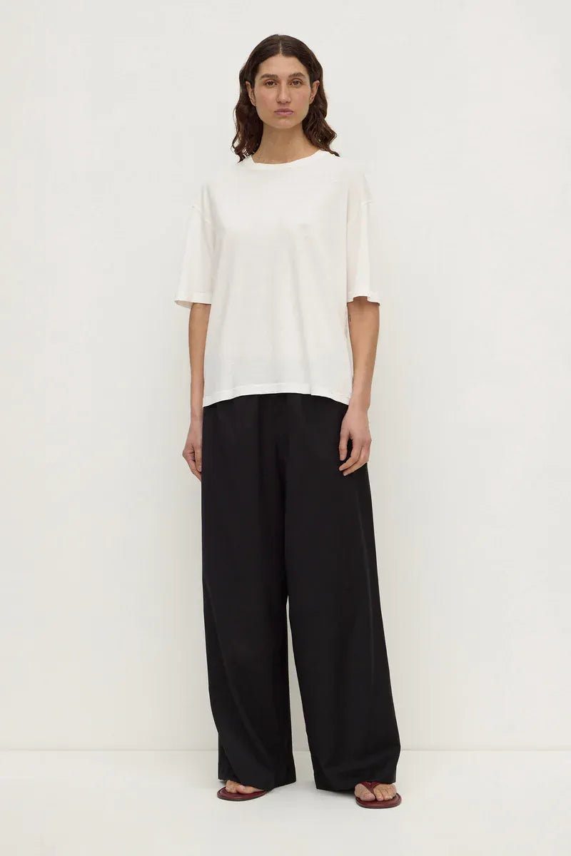 Assembly Label Tees Kira Cotton Hemp Tee - Antique White
