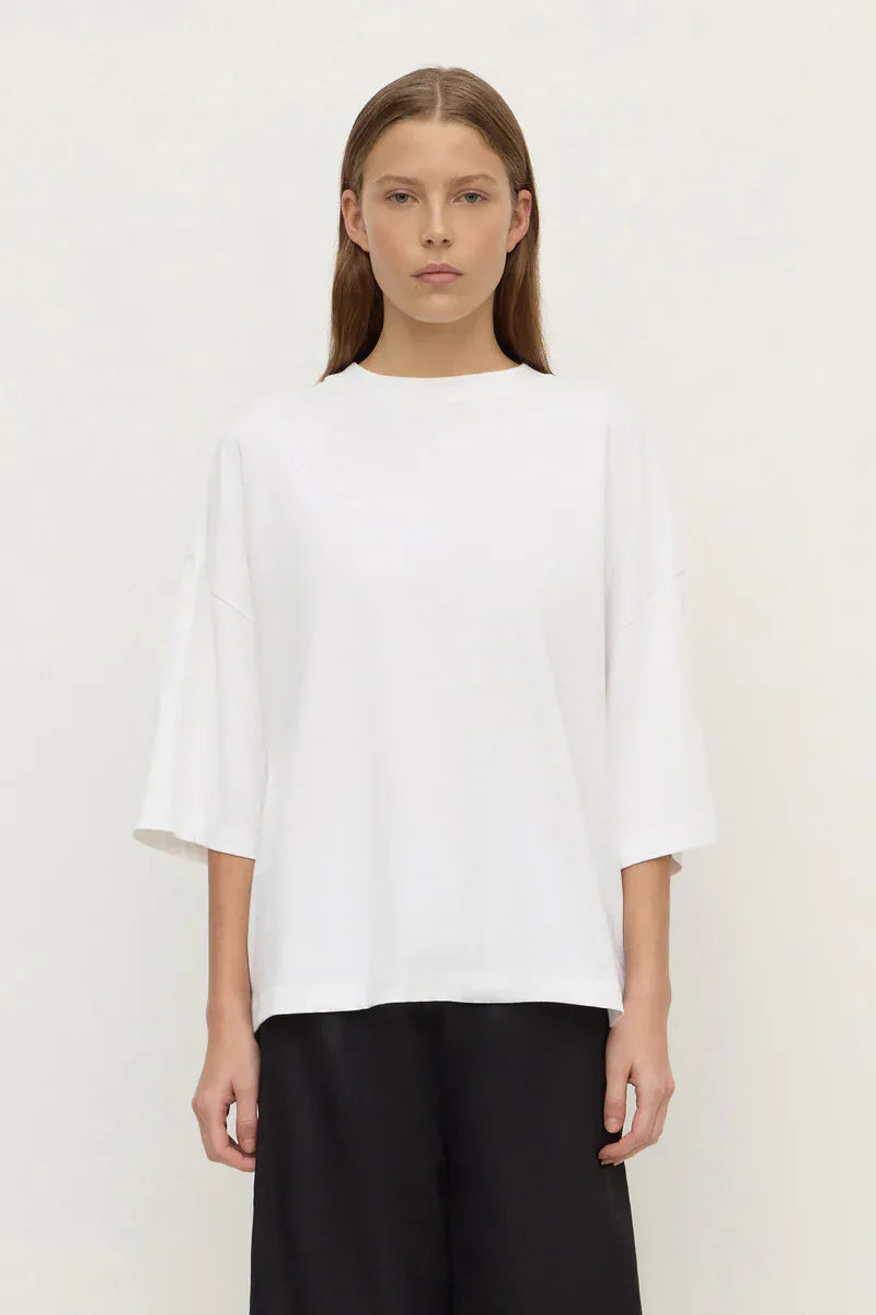 Assembly Label Tees Max Cotton Oversized Cotton Tee - White