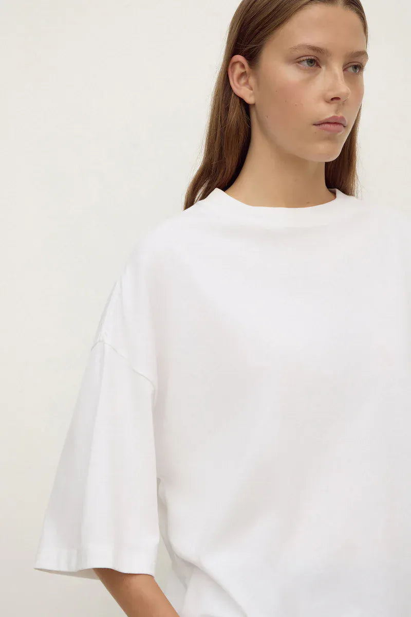 Assembly Label Tees Max Cotton Oversized Cotton Tee - White