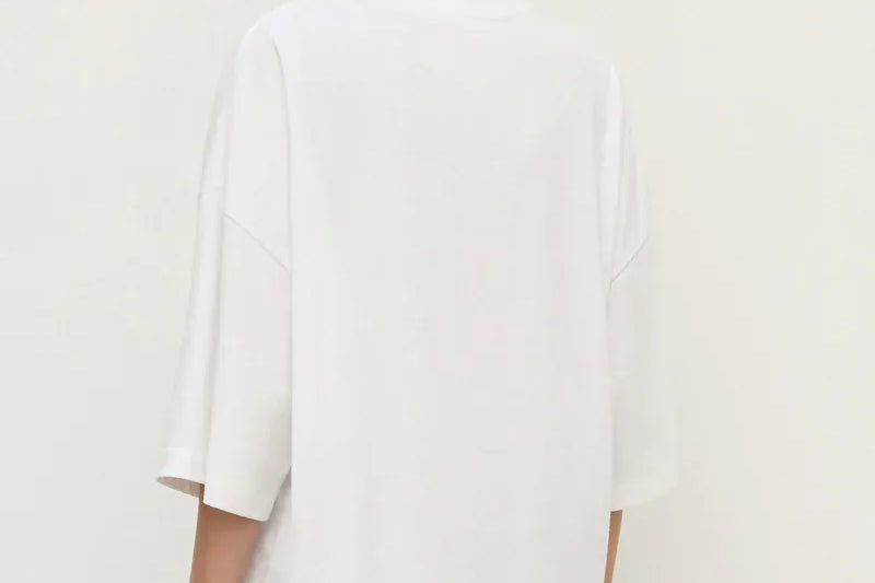 Assembly Label Tees Max Cotton Oversized Cotton Tee - White