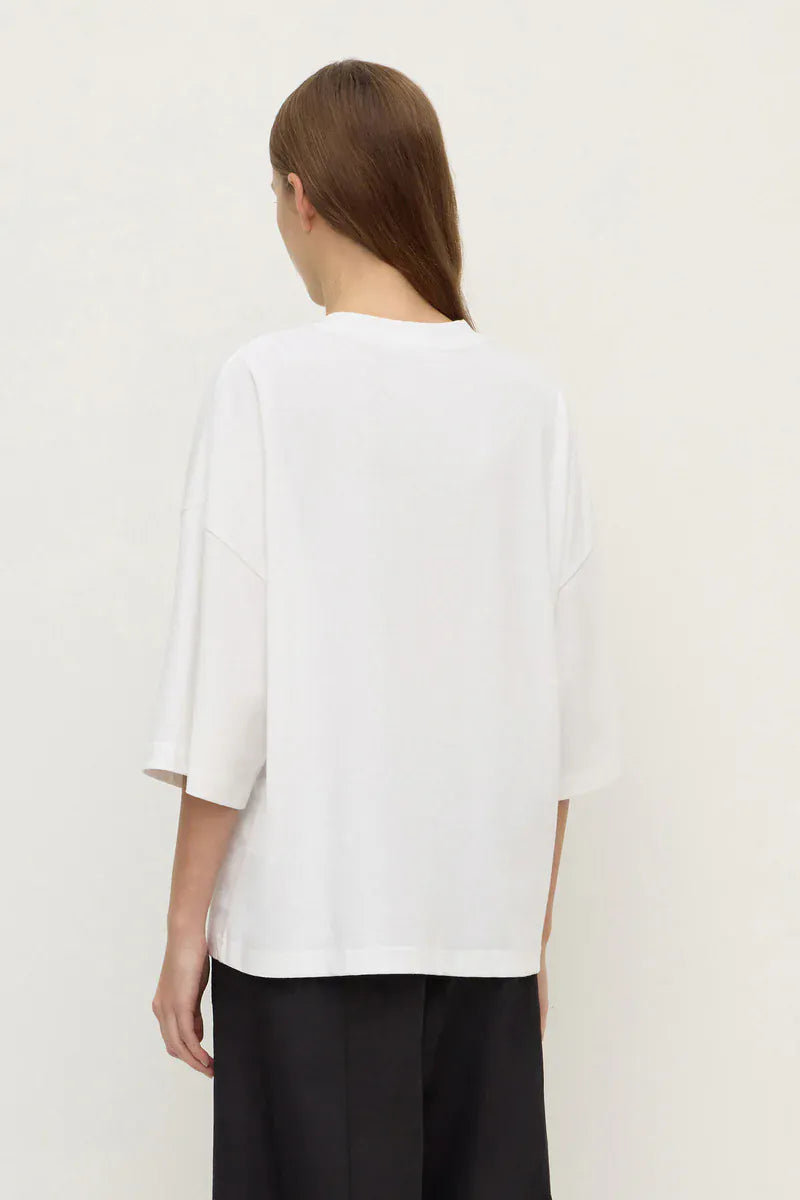 Assembly Label Tees Max Cotton Oversized Cotton Tee - White